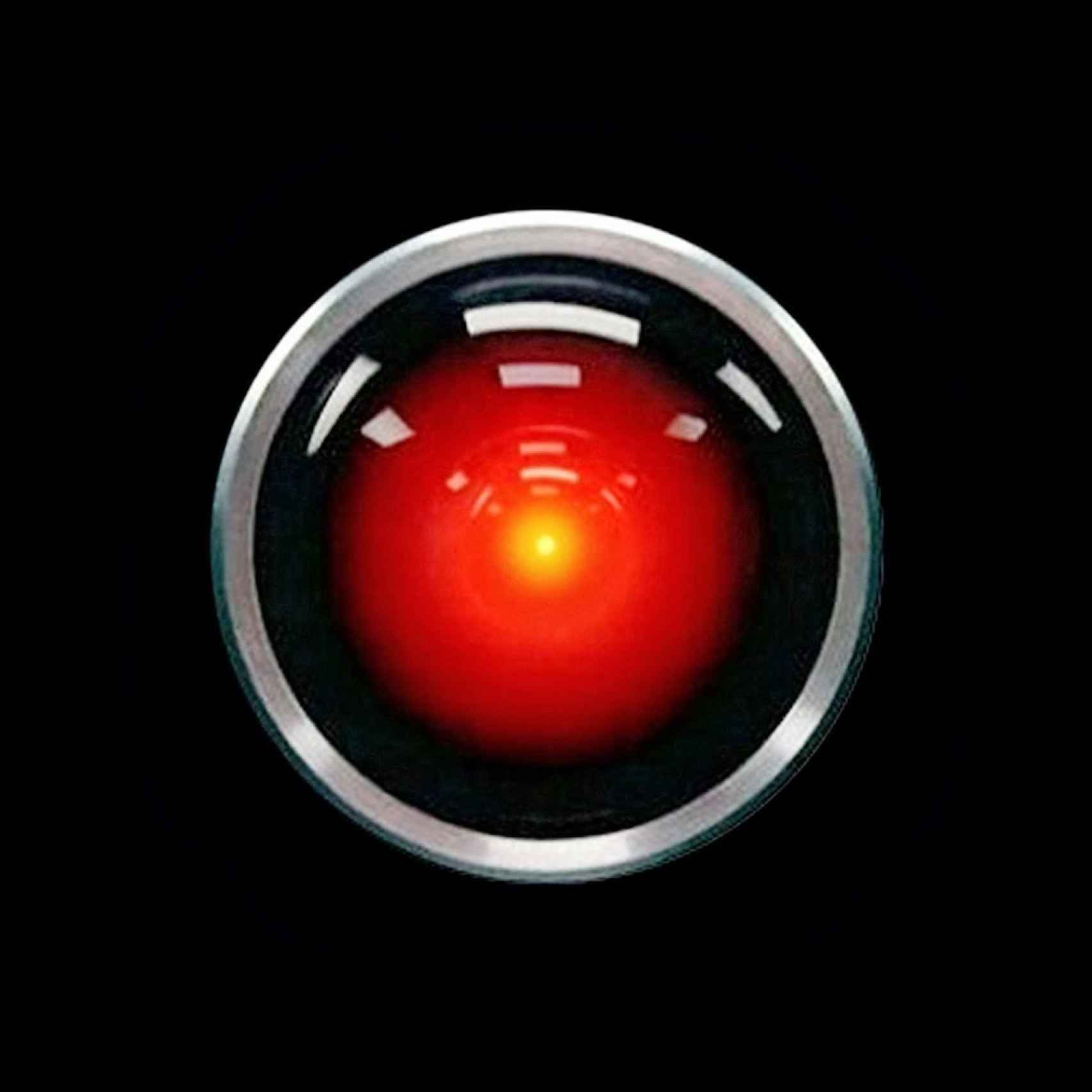 Hall 9000, el ojo de Odisea en el Espacio, de Stanley Kubrick.