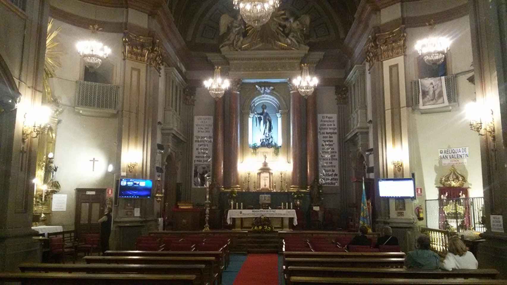 La iglesia de San Antón en la que el Padre Ángel bautiza a hijos de parejas homosexuales.