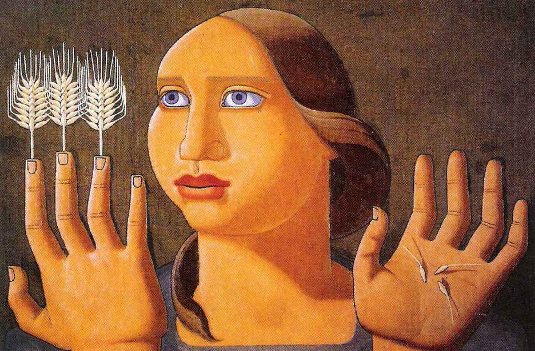 El cuadro Sorpresa del trigo, de 1936.