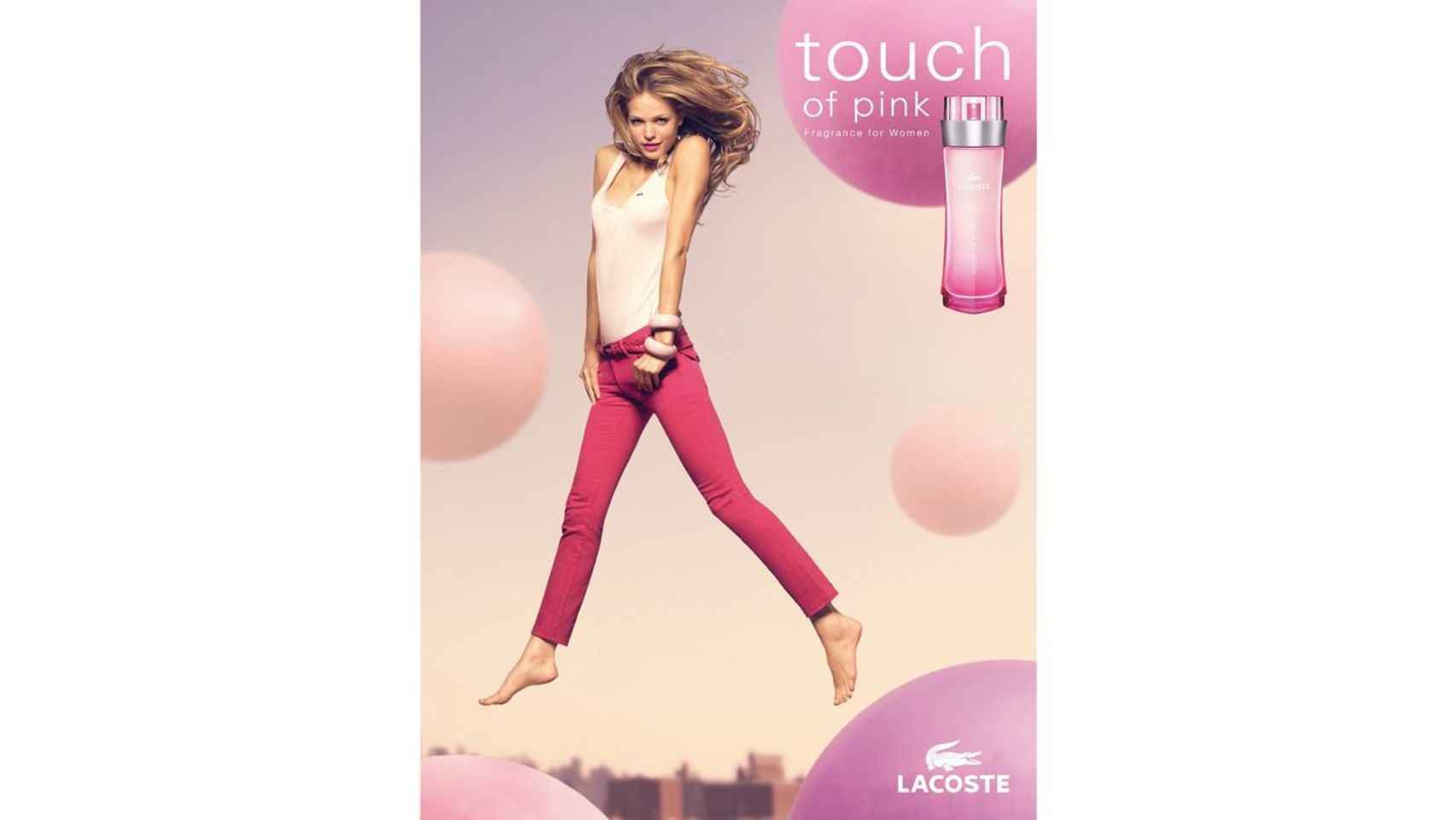 Touch of pink (fragancia para mujer) de Lacoste.