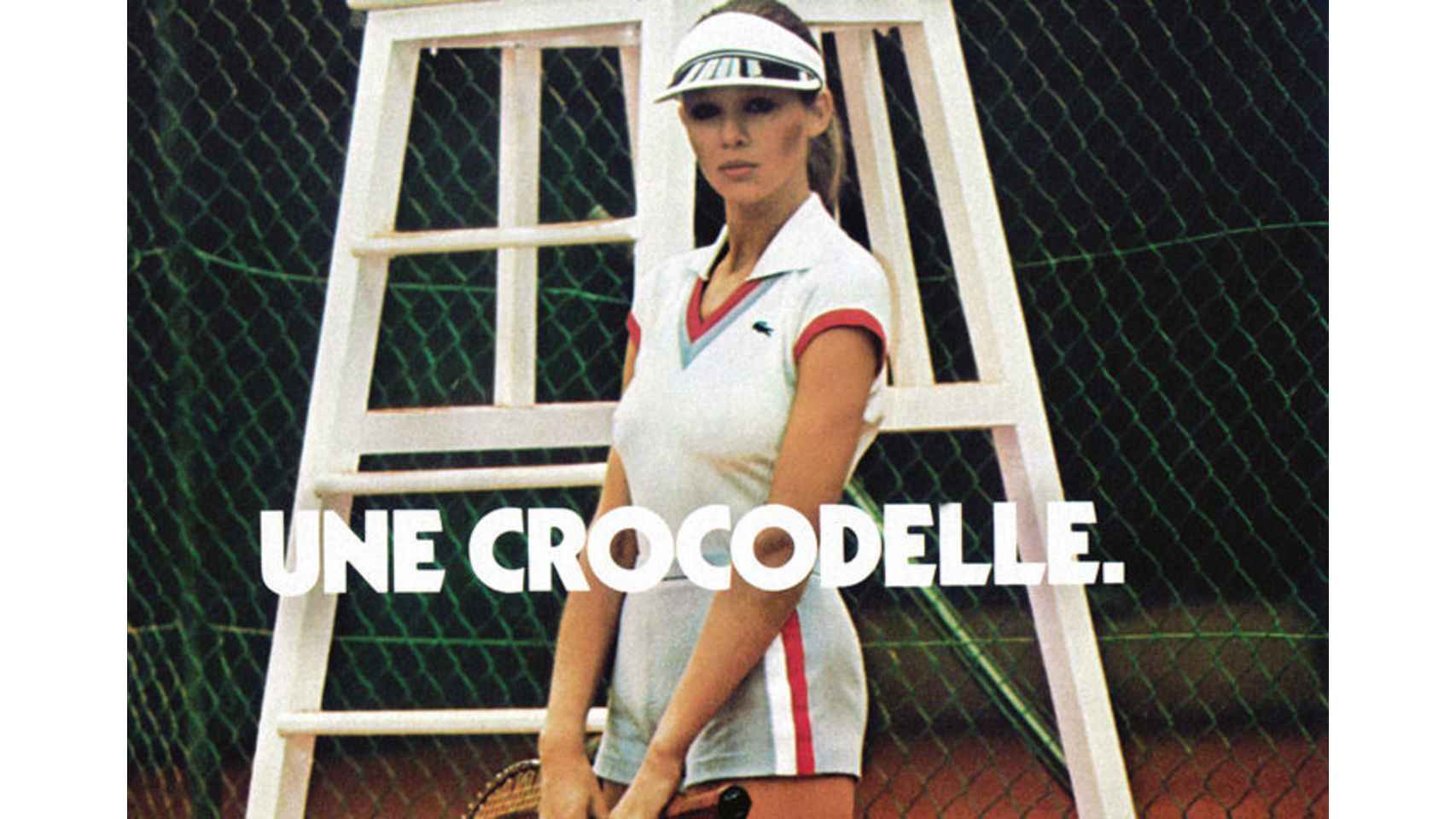 Publicidad Lacoste: Une crocodelle.