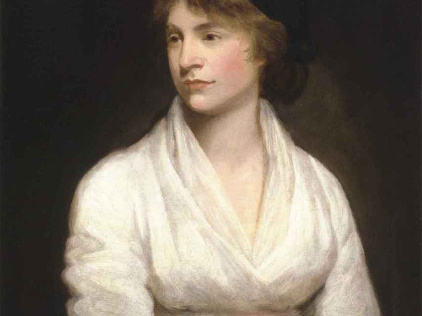 Mary Wollstonecraft retratada por John Opie en 1797.