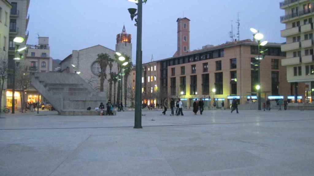 Imagen de la antigua plaza de la Constitución de Girona.