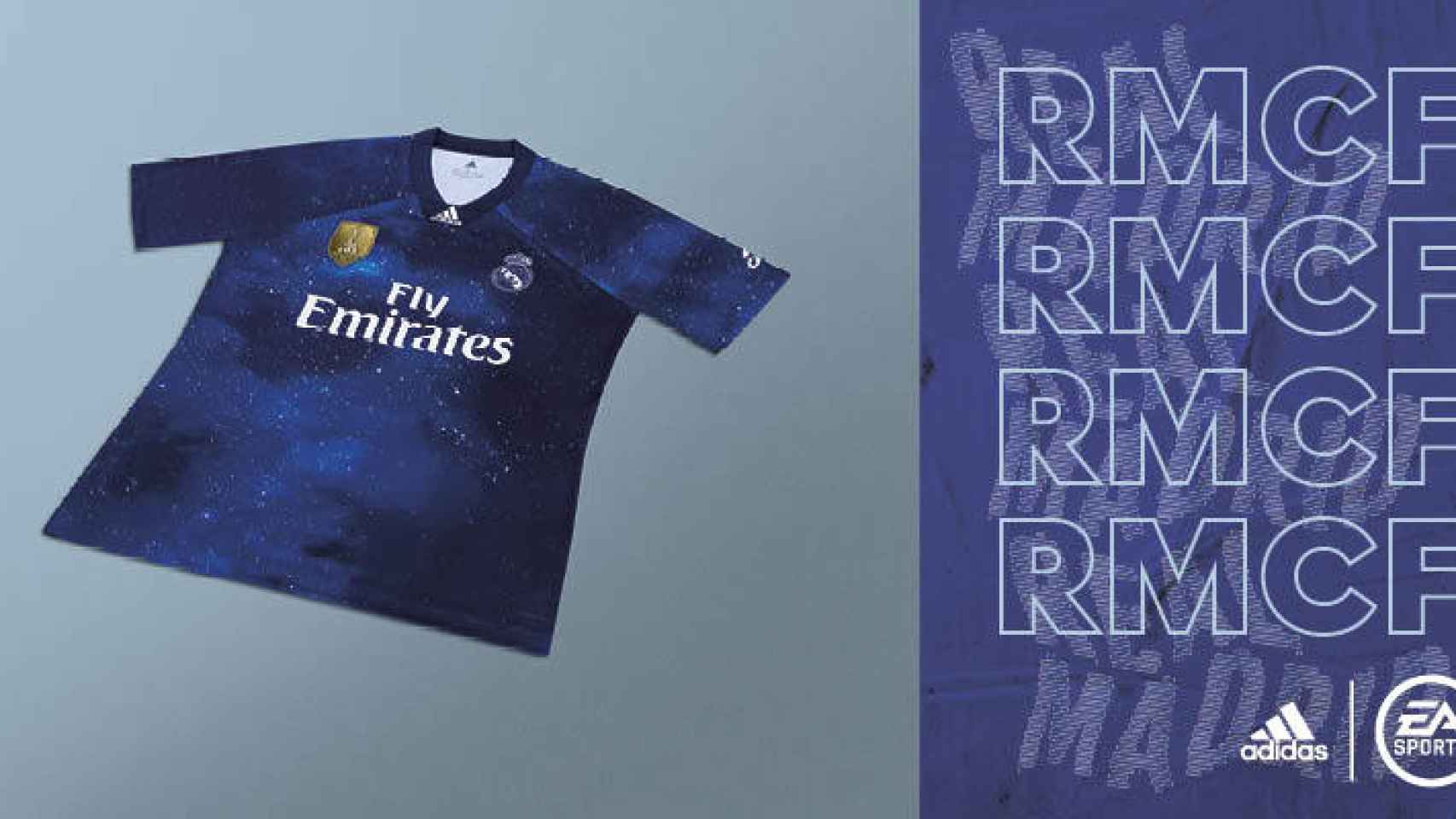 Adidas lanza la cuarta camiseta del Real Madrid, Bayern, United y Juventus especial para FIFA 19