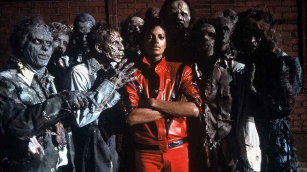 Michael Jackson, en el videoclip de Thriller.