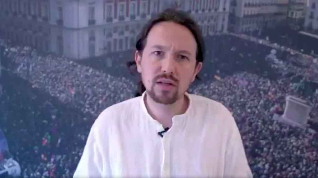 Pablo Iglesias, en el vídeo en el que anuncia que renuncia a estar en el Gobierno.